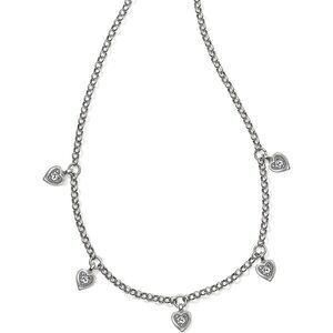 Brighton Hearts Silver Station Necklace